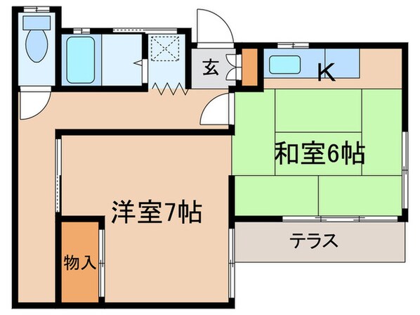 ハウスやなぎの物件間取画像